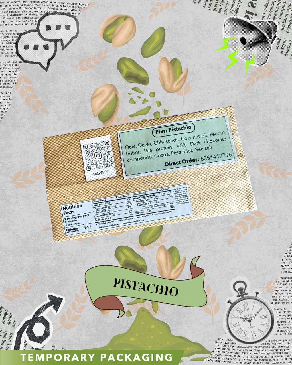 Trial pack: Pistachio protein bar